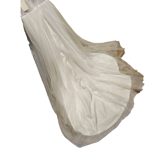 HONGFUYU White V-Neck Wedding Dress Size S - Picture 12 of 15